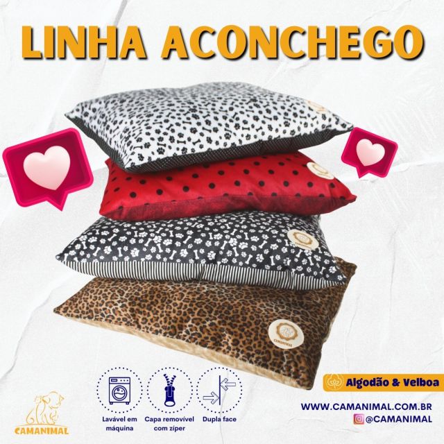 ALMOFADAS LINHA ACONCHEGO 

Excelente para seu pet descansar e ter um sono tranquilo e confortável. Material feito de algodão e velboa, lavavél em máquina super prático com e lindas estampas. 

Acesse nosso site www.camanimal.com.br e adquira a almofada linha aconchego para seu pet. 🐾

#caesegatos #produtospet #maedepet #saopaulo #petshop